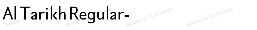 Al Tarikh Regular字体转换